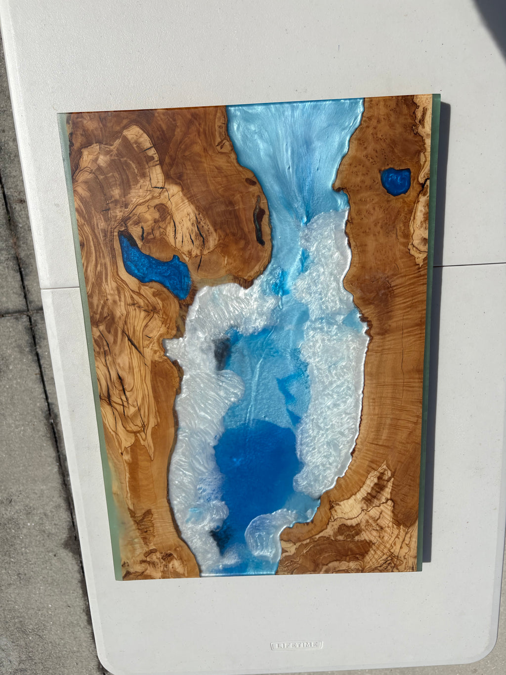 24” x 16” Epoxy End Tabletop